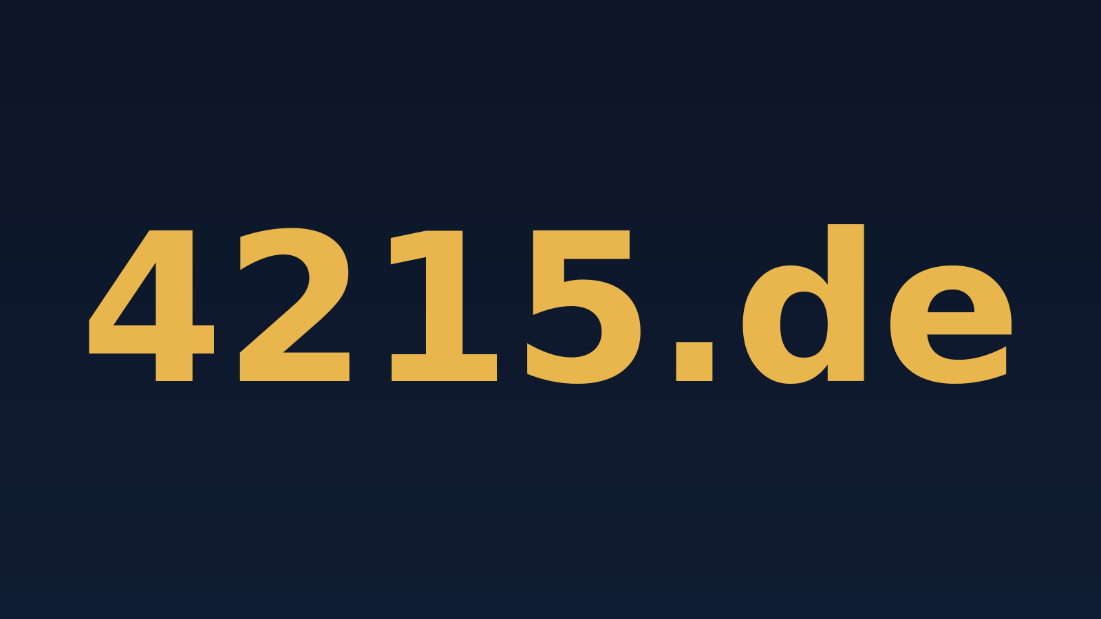 4215.de – Domain zu verkaufen